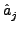 $\displaystyle \hat{a}_{j}^{}$