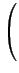 $\displaystyle \left(\vphantom{\varphi (c_\mu) \sum_{\hat \tau_i(\mu) \in \mathbb{T}_\mu} \!\!\! t_{\hat \tau_i(\mu) \vert\mu\> } \hat \tau_i(\mu) }\right.$