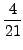 $\displaystyle {4\over 21}$