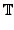 $\displaystyle \mathbb {T}$