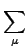 $\displaystyle \sum_{\mu}^{}$